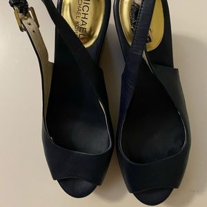 Michael kors Navy wedge sandal